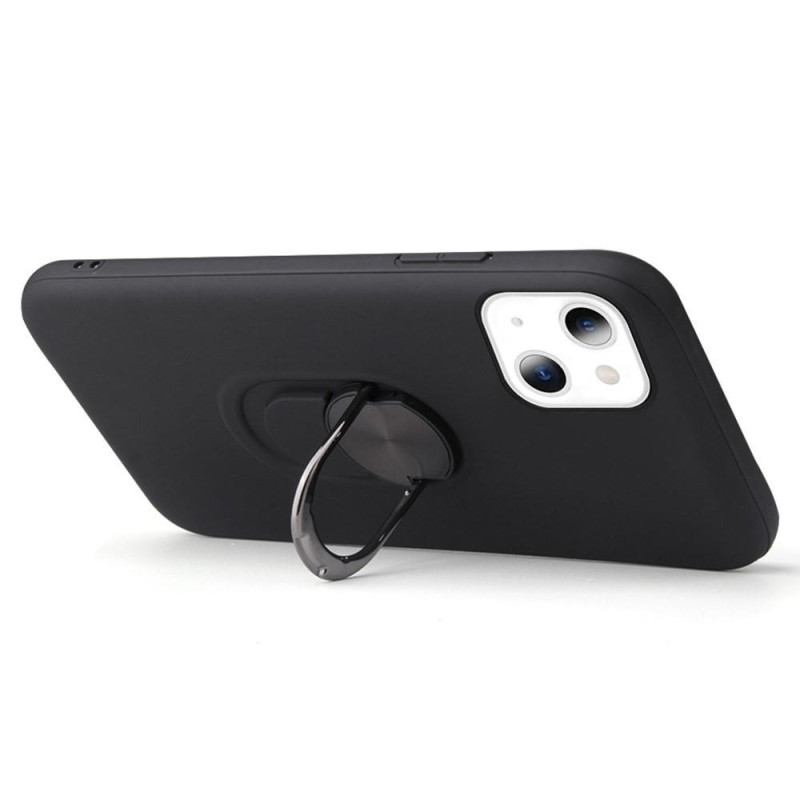 iPhone 13 Pro Finger Ring TPU Hybrid Case Kickstand - Black