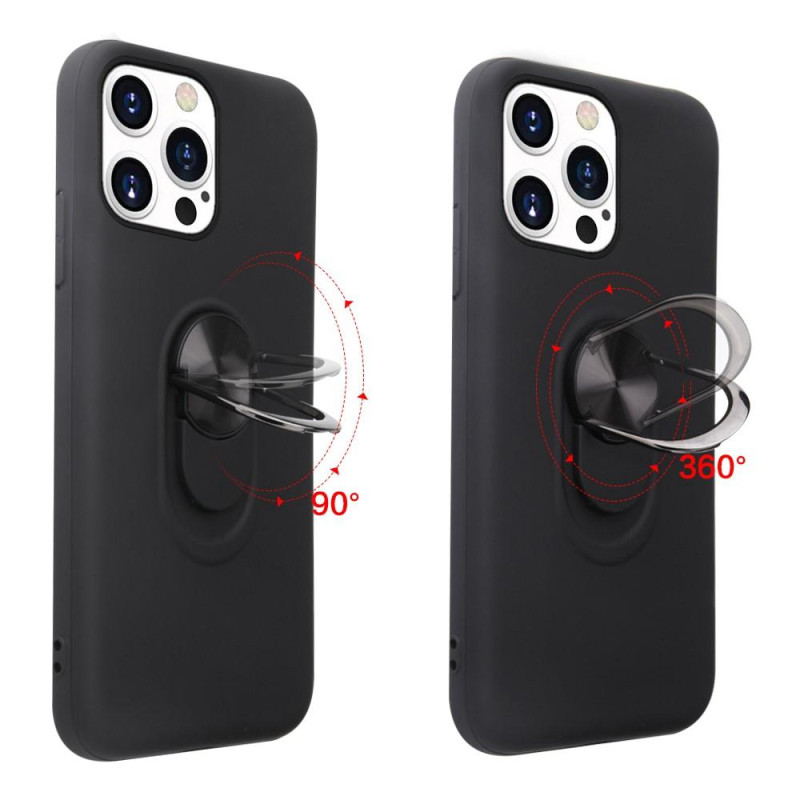 iPhone 13 Pro Finger Ring TPU Hybrid Suojakuori Kickstand - Sininen