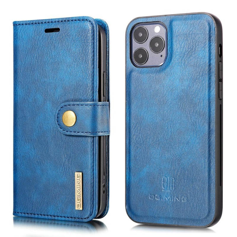 DG.MING For iPhone 13 Stylish Wallet Case - Blue