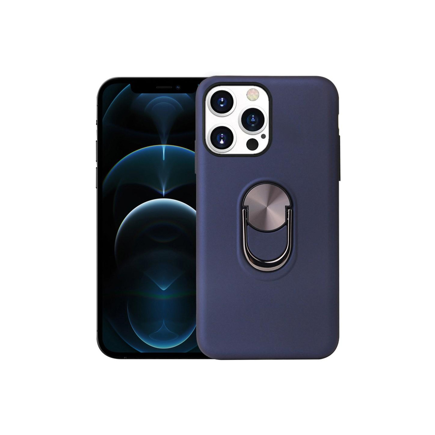 iPhone 13 Pro Max Sormirengas TPU Hybridi Suojakotelo - Sininen