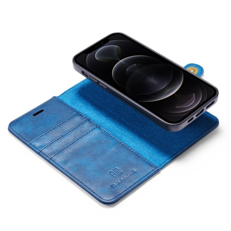 DG.MING For iPhone 13 Stylish Wallet Case - Blue