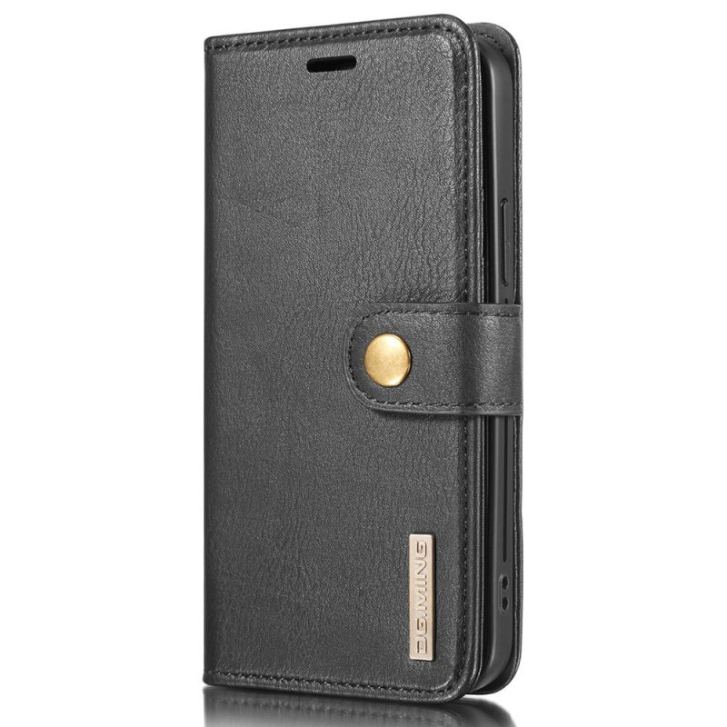 DG.MING For iPhone 13 Pro Stylish Wallet Case - Black