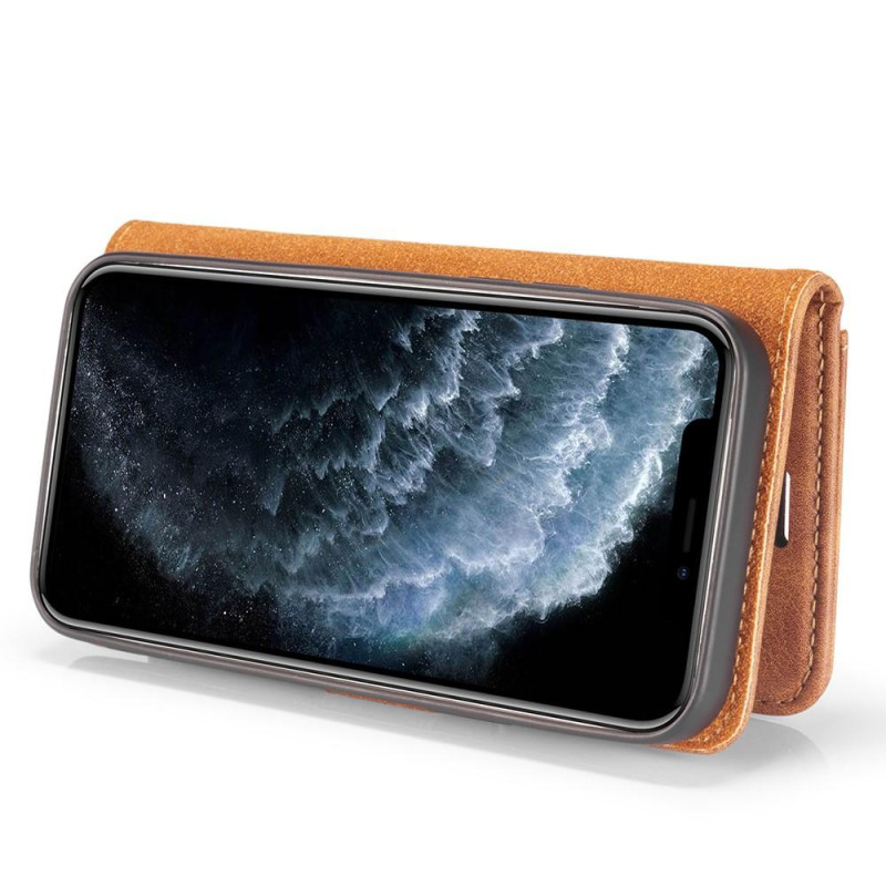 DG.MING iPhone 13 Pro Split Lommebok - deksel I Lær - Brun