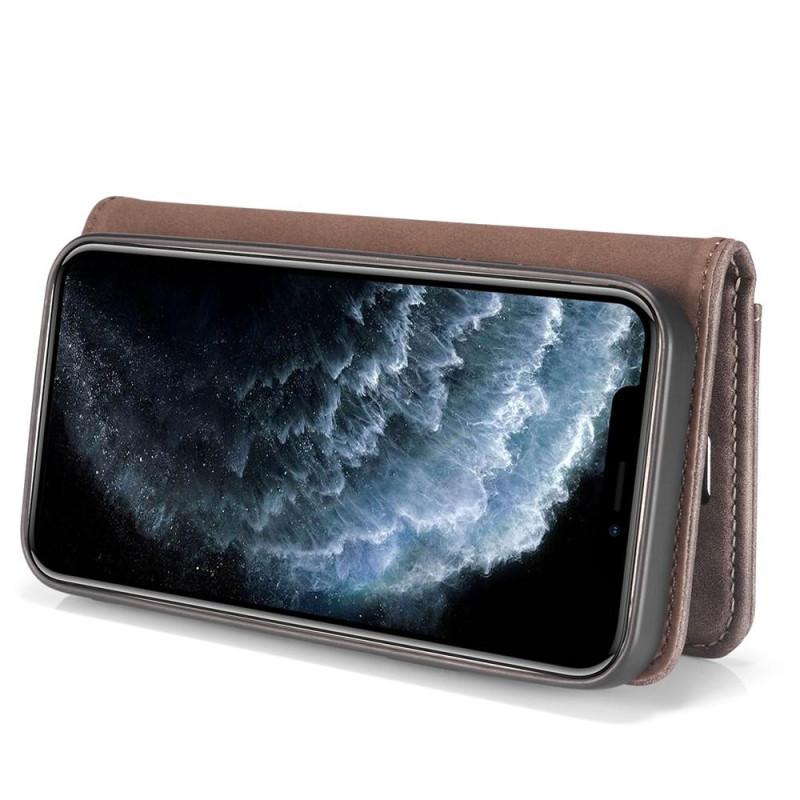 DG.MING iPhone 13 Mini Tyylikäs Lompakkokotelo - Kahvi