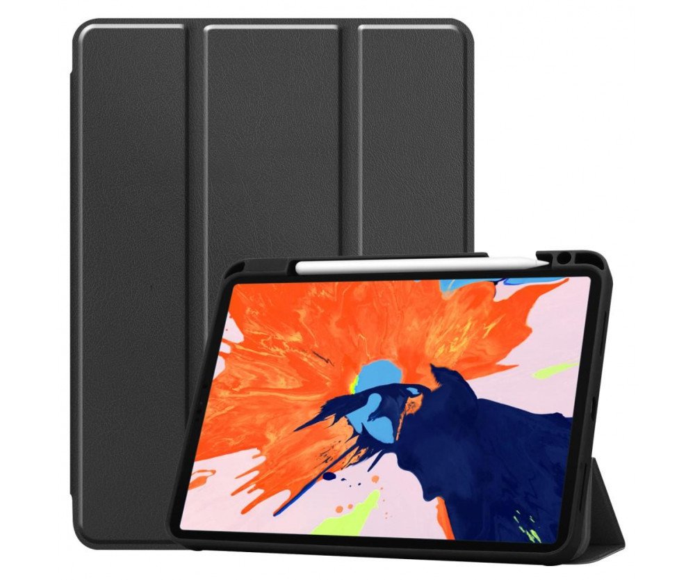 iPad Pro 12.9" 2020/2018 Slim fit tri-fold fodral - Svart