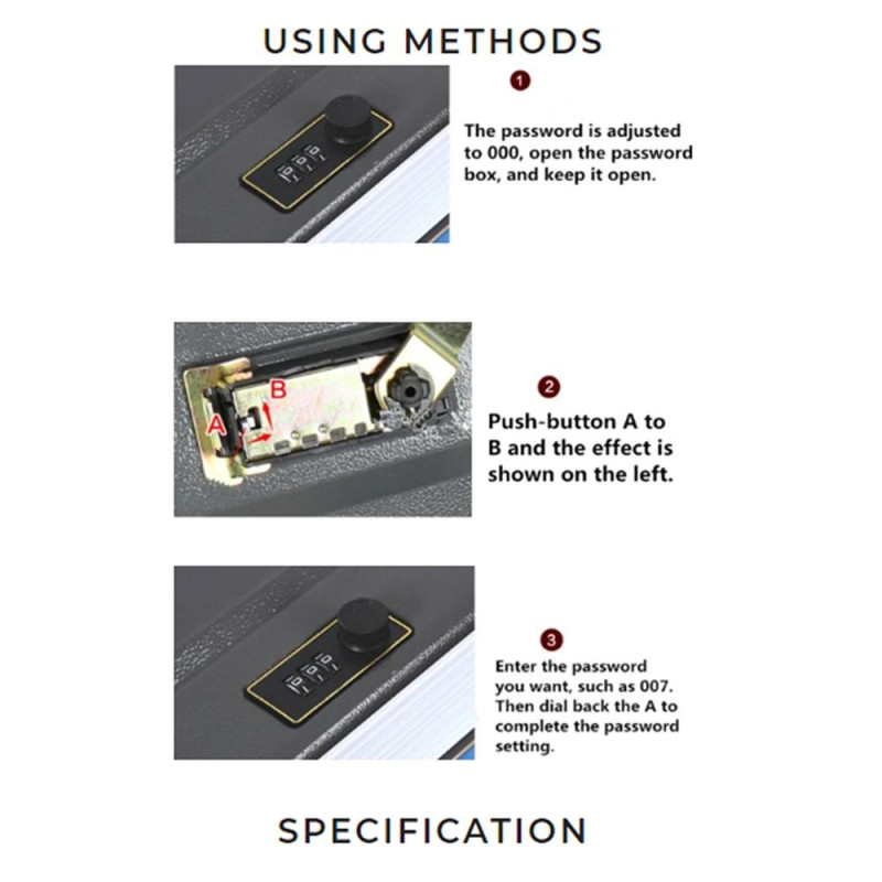 Forsikringsboks Simuleringsbog Safe Mini Storage Sikkerhedslås