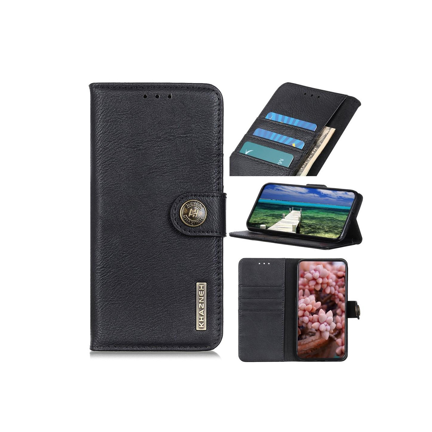 KHAZNEH Retro lompakko Asus Zenfone 8