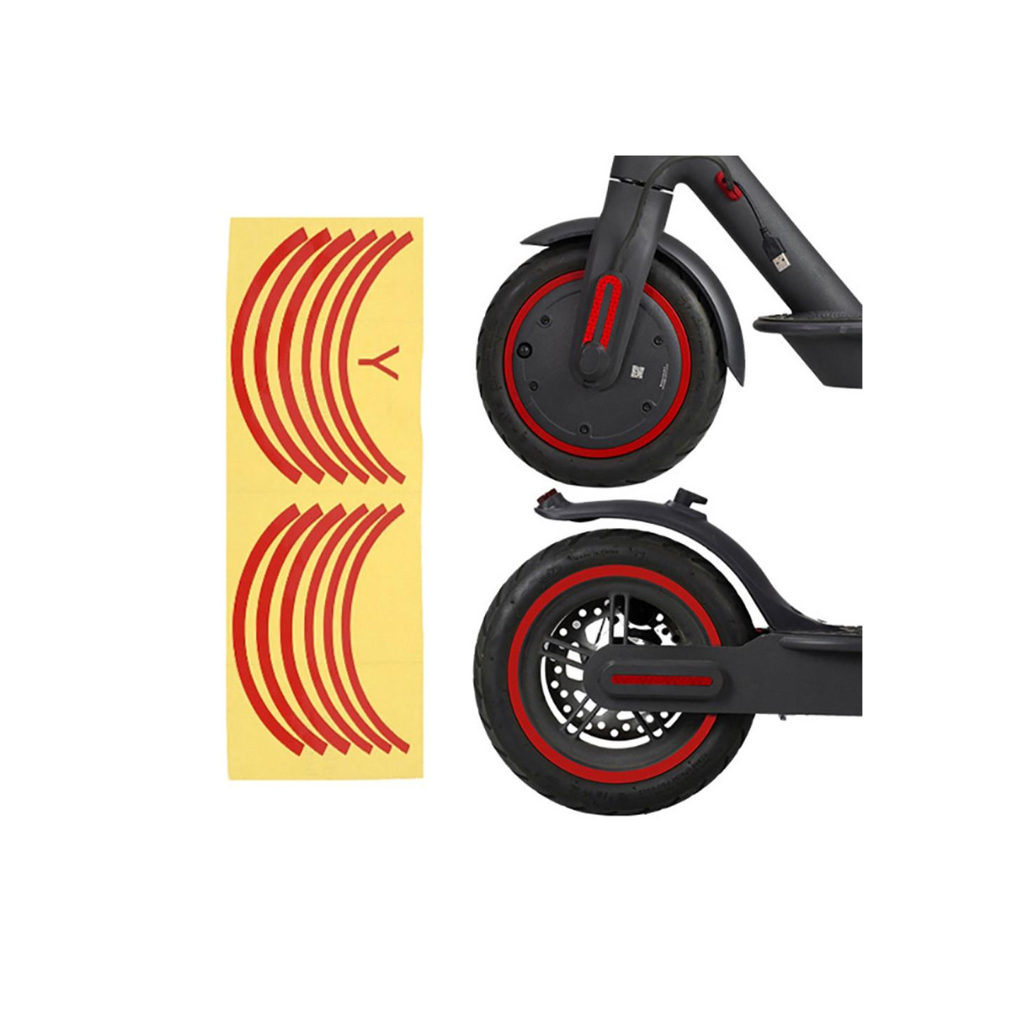 Xiaomi Mijia M365/M365 Pro Wheel Protective Reflective Sticker