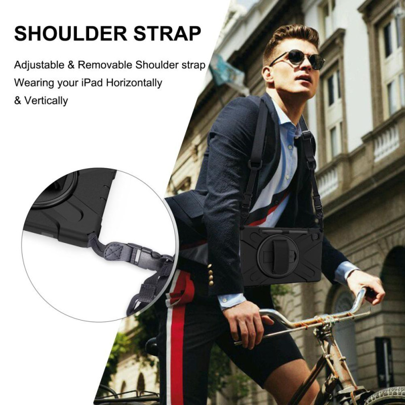 Samsung Galaxy Tab S6 Lite Heavy Duty Armor Veske med Skulderrem