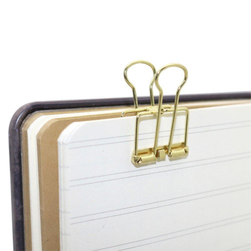3 Pcs Hollow Metal Binder Clips Home Office Paper Holder Medium - Mixed Colours
