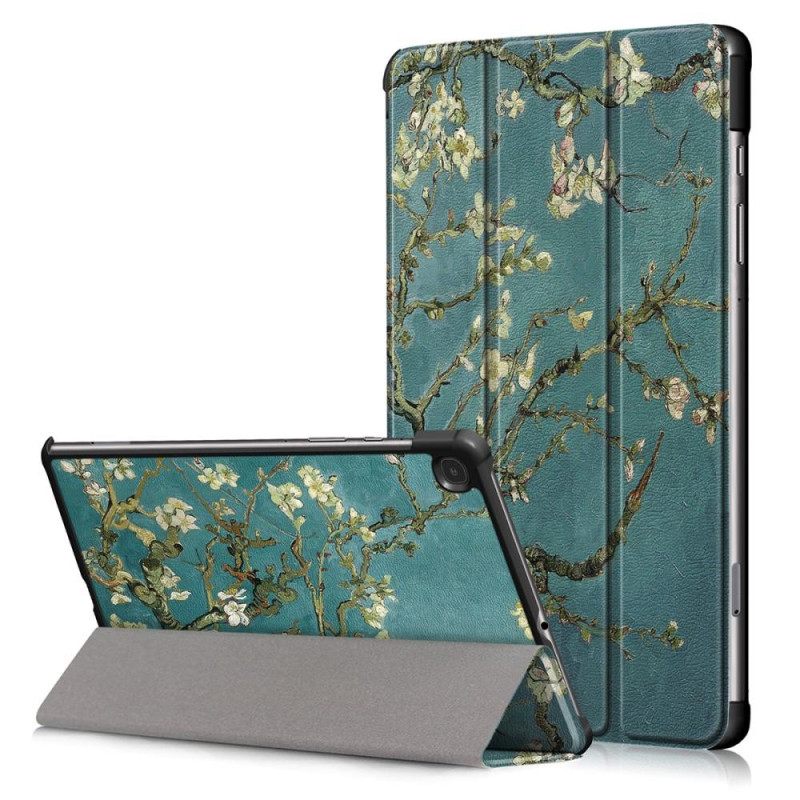 Tri - fold Stand Case for Samsung Galaxy Tab S6 Lite - Almond Tree in Blossom