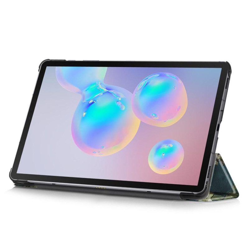 Trifoldet stativetui til Samsung Galaxy Tab S6 Lite - Mandeltræ i blomst