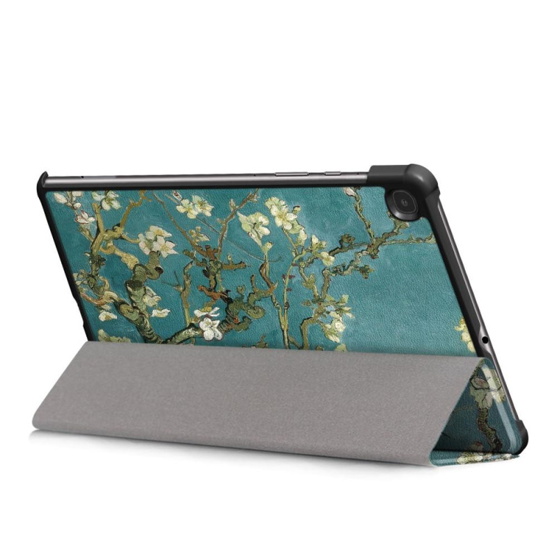 Tri - fold Stand Case for Samsung Galaxy Tab S6 Lite - Almond Tree in Blossom