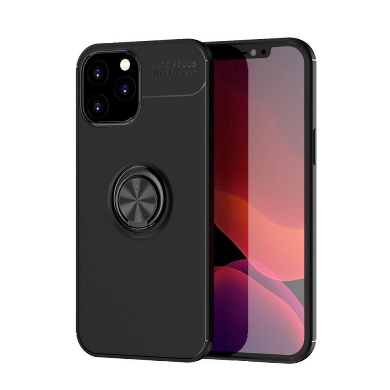 iPhone 12 Pro Max Cover med Fingerring og Innebygd Plate - Sort