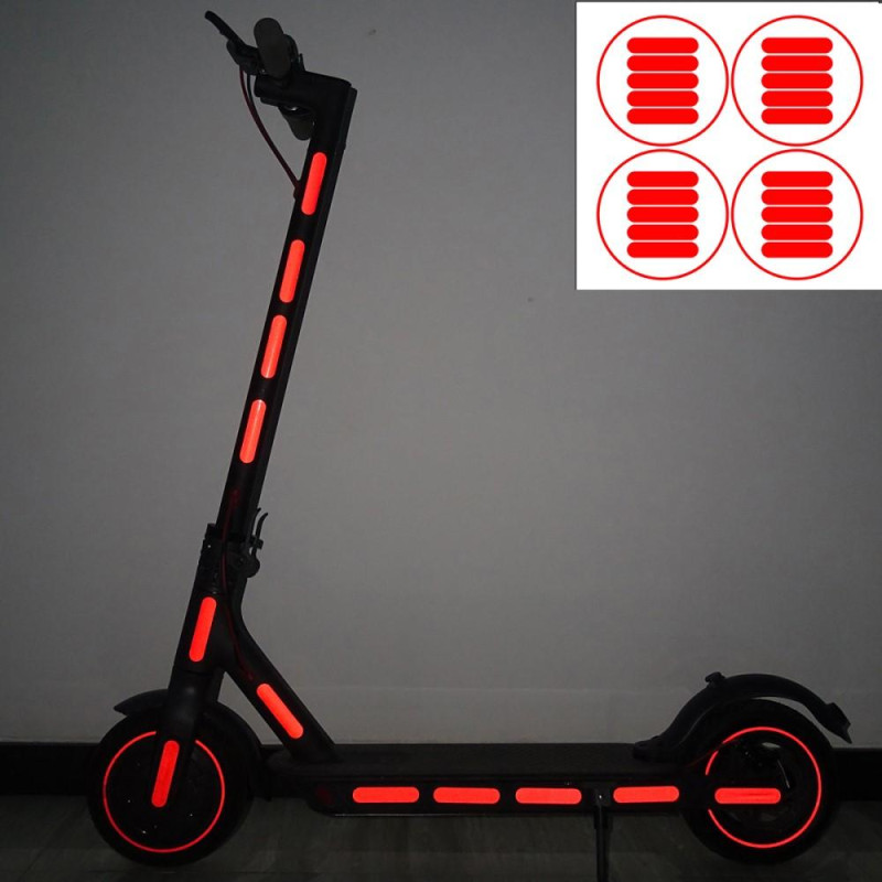 Reflekterende klistermærker til natsikkerhed sæt til Xiaomi M365/M365 Pro