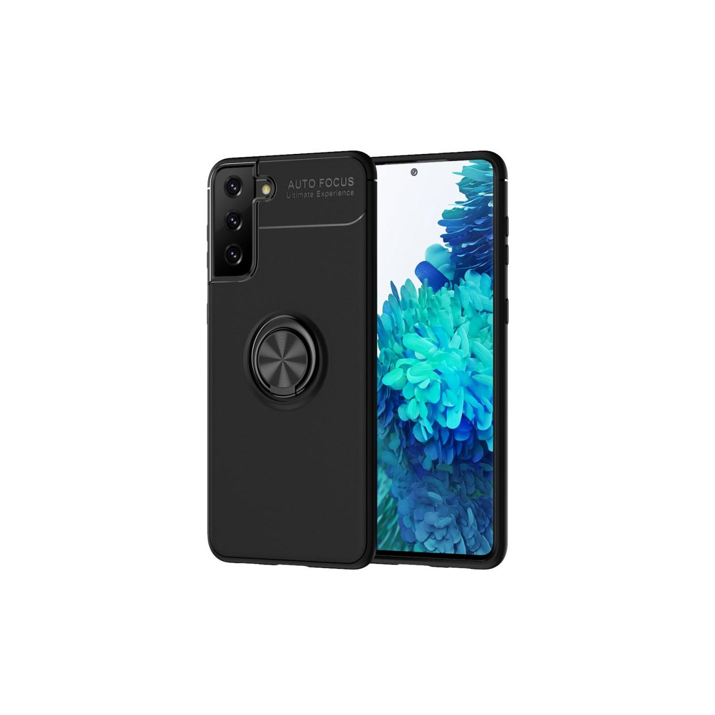 Samsung Galaxy S21 Etui til fingerring til støtteben (indbygget metalplade)