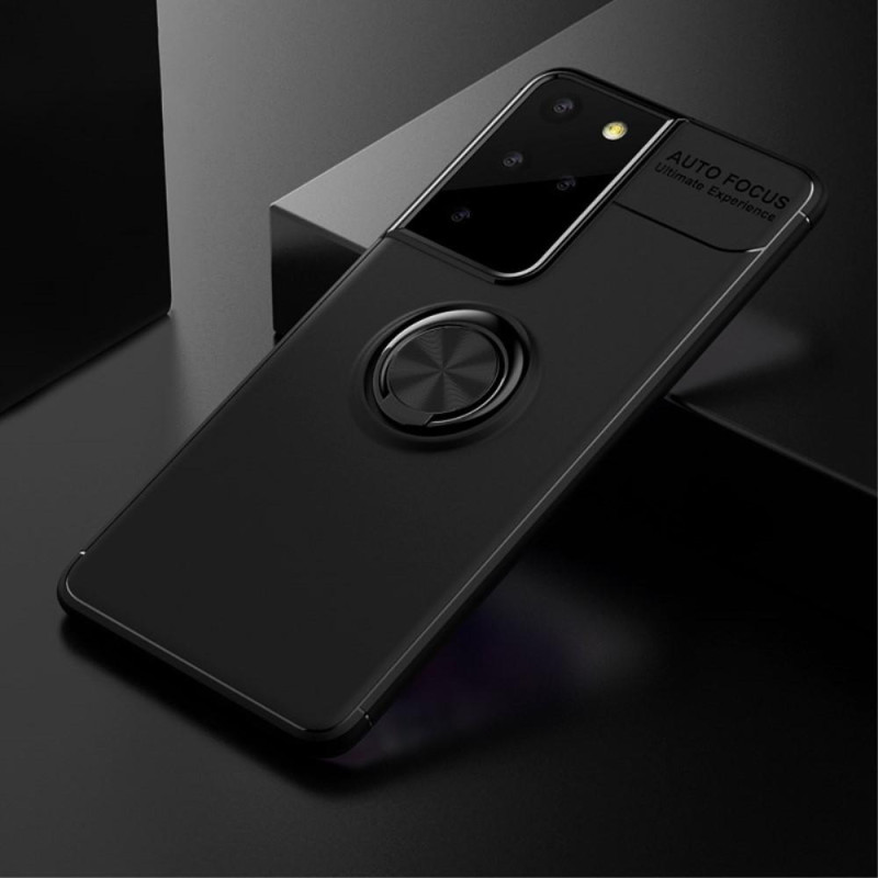 Samsung Galaxy S21 Ultra sormensormen tukijalka (sisäänrakennettu metallilevy) kotelo