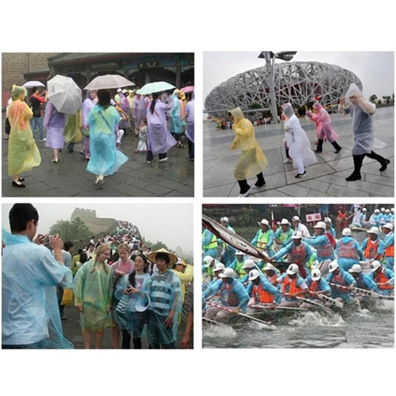 Outdoor Portable Raincoat Scenic Spot Hedging Disposable