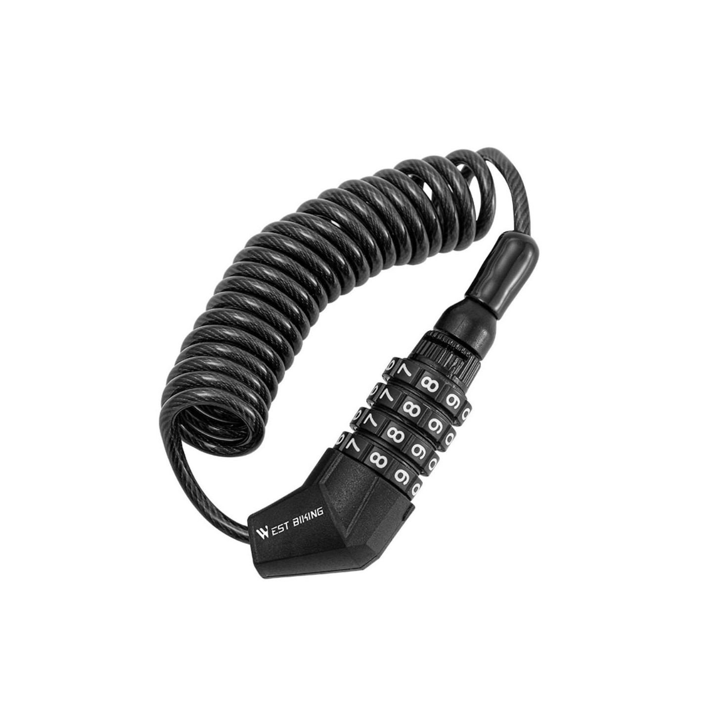 Portable Helmet Lock 4 Digit Password Mini Anti - theft Bicycle Lock