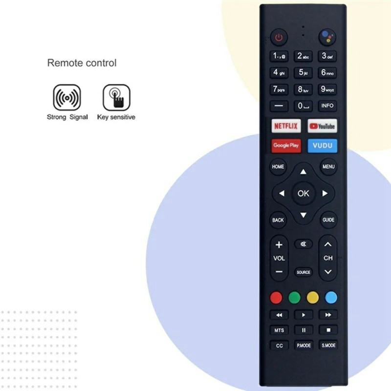 Fjernkontroll utskiftning for KT1946-HG for JVC TV stemmeaktivert
