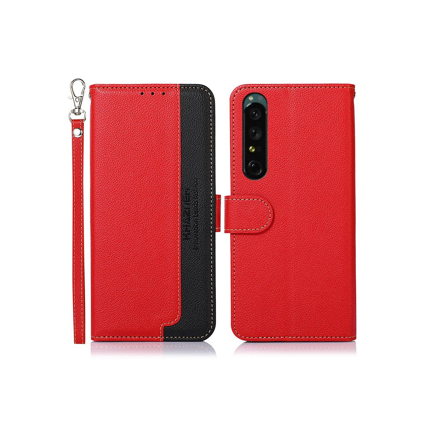 KHAZNEH Telefoncover til Sony Xperia 1 V - Rød/Sort