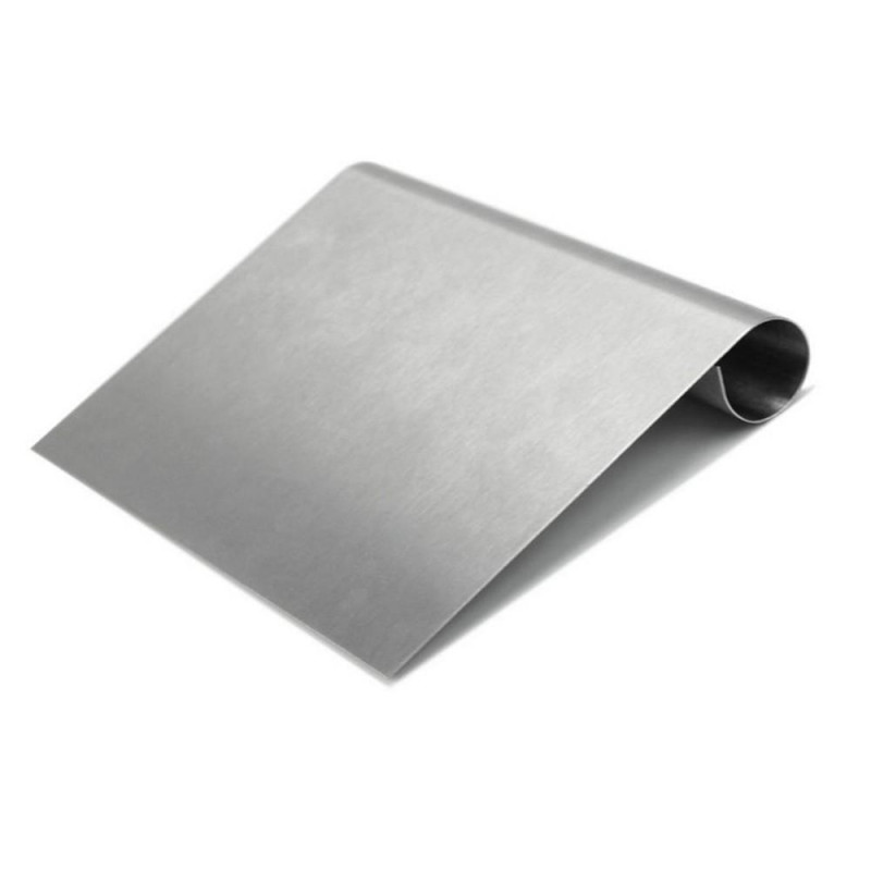 Deigskrape Rustfritt stål Slicer Pastry Pizzakutter med måleskala