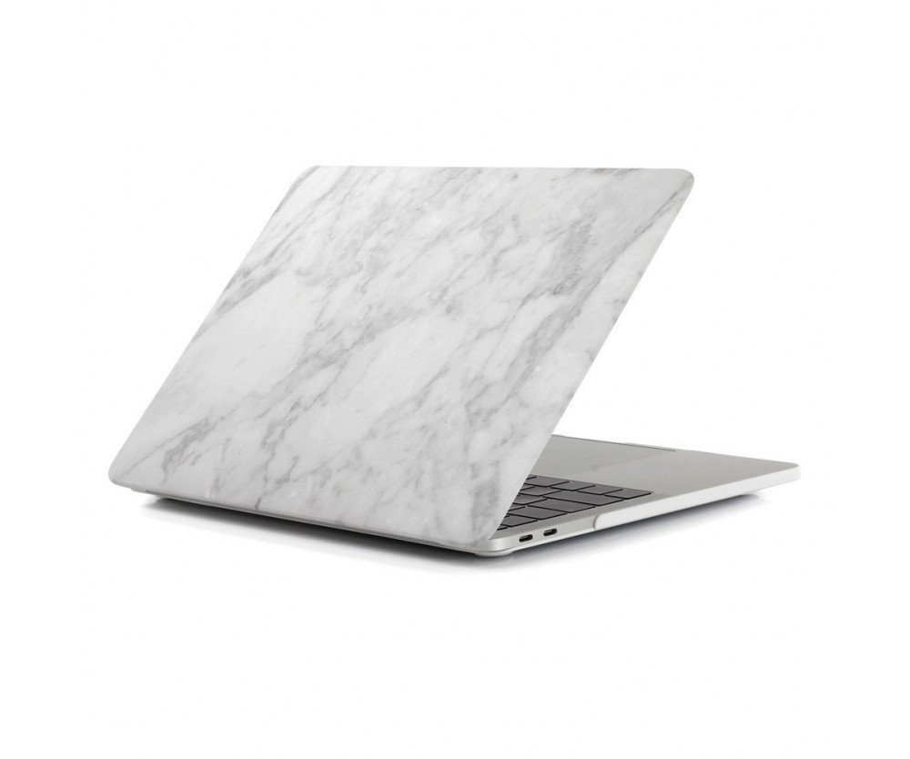 MacBook Air 13.3 A1932 (2018) + Retina-modellen Skal - Marmor LjusGrå