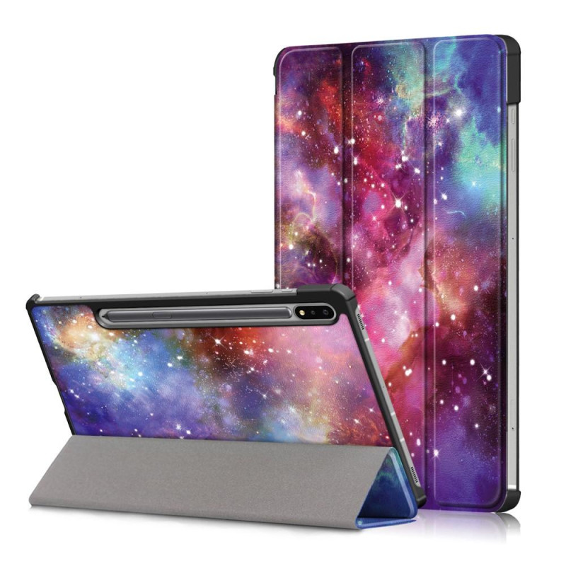 Tri - fold Stand Smart Case for Samsung Galaxy Tab S7 FE / Tab S7 Plus / Tab S8+