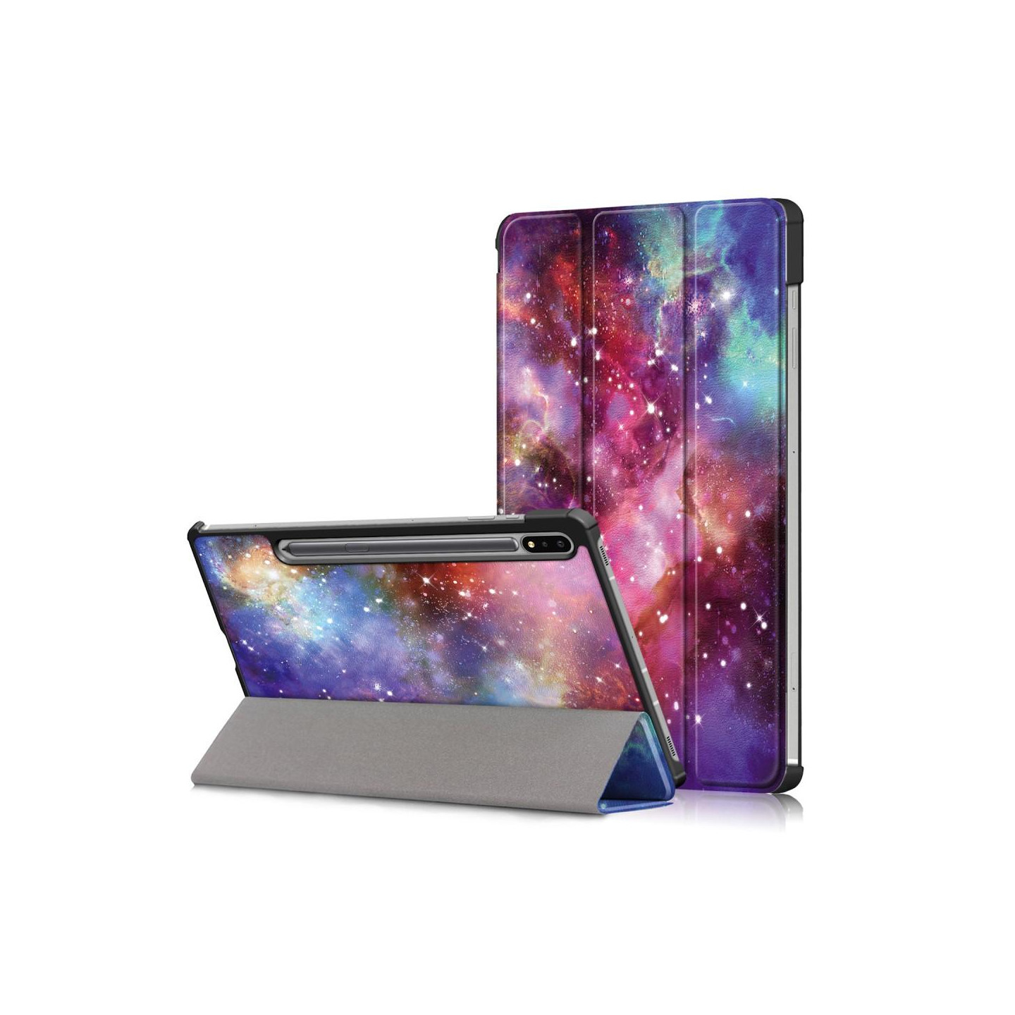 Tri - fold Stand Smart Case for Samsung Galaxy Tab S7 FE / Tab S7 Plus / Tab S8+