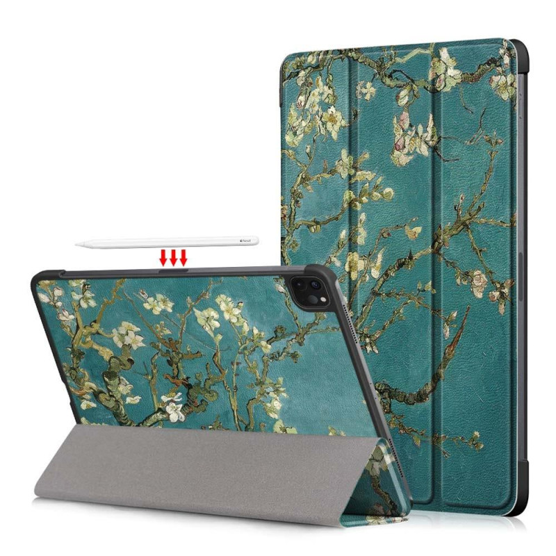 For iPad Pro 11 2021/2020 Tri - fold Stand Tablet Case Cover - Blossom