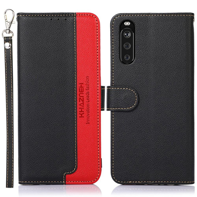 KHAZNEH Phone Cover for Sony Xperia 10 III - Red/Black