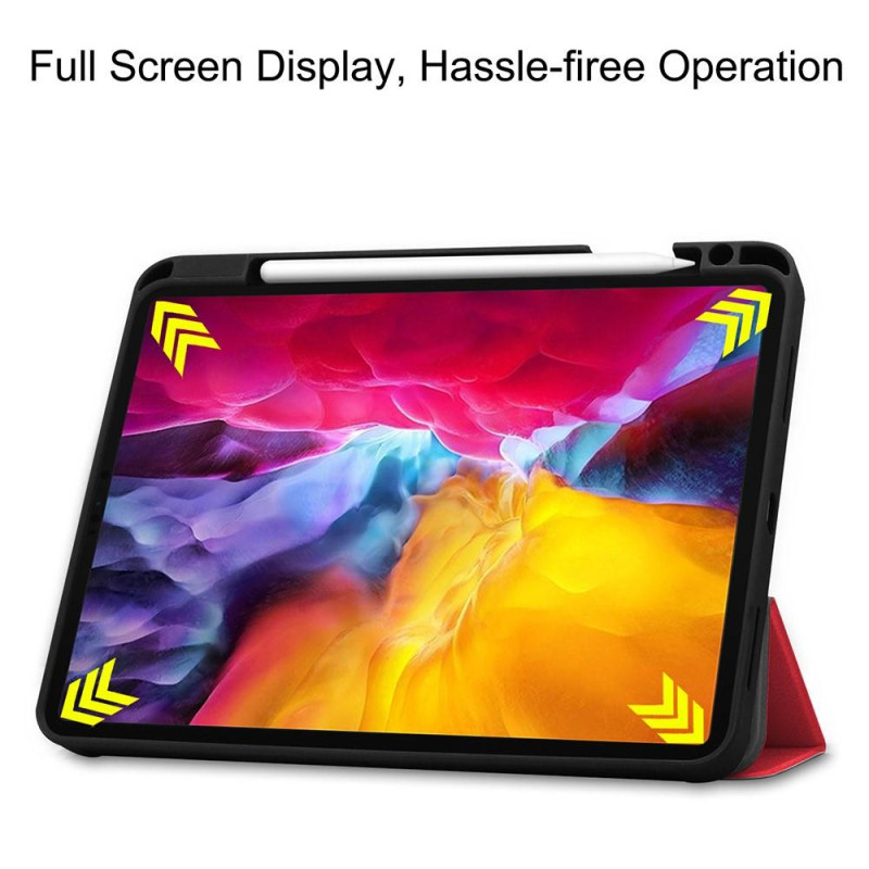 iPad Pro 11 2021 Slim Fit Trifoldbart Deksel - Rød