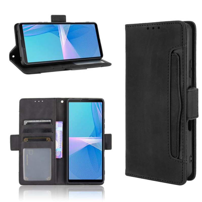 Wallet Stand Flip - telefonetui til Sony Xperia 10 III - Sort
