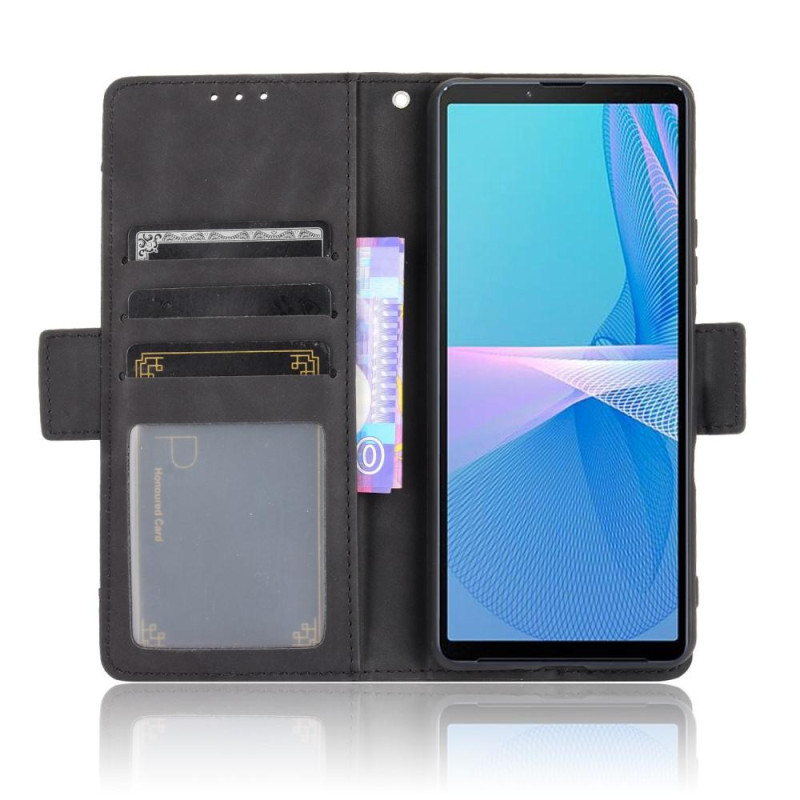 Wallet Stand Flip Phone Case for Sony Xperia 10 III - Black