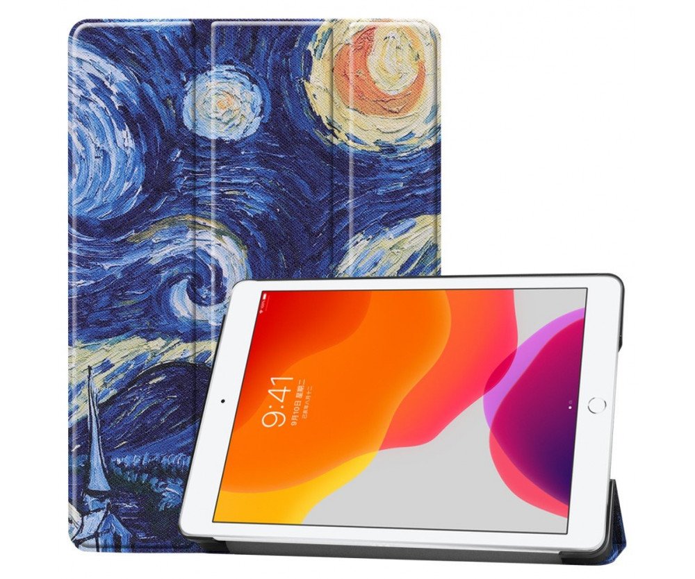 Apple iPad 10.2 2021/2020/2019 Slim fit tri-fold fodral - Abstract