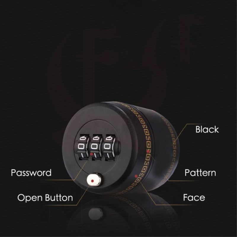 Wine Bottle Stopper Password Code Lock Cap Wine Liquor Whiskey 3 Digit Lock