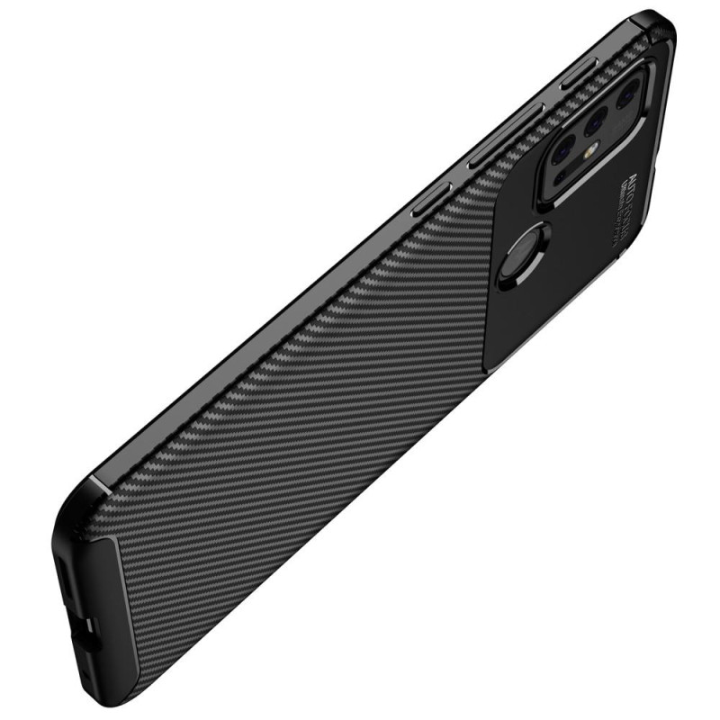 Motorola Moto G30 Karbonfiber Teksturdeksel - Svart