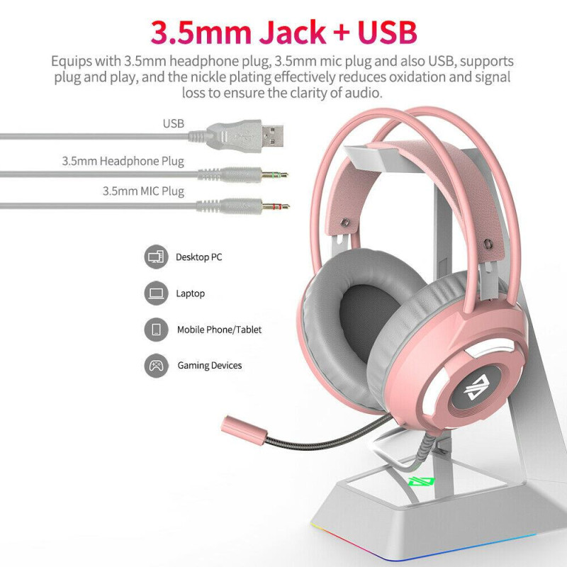 AJAZZ AX120 Gaming Headset Over Ear Headphones with Mic
