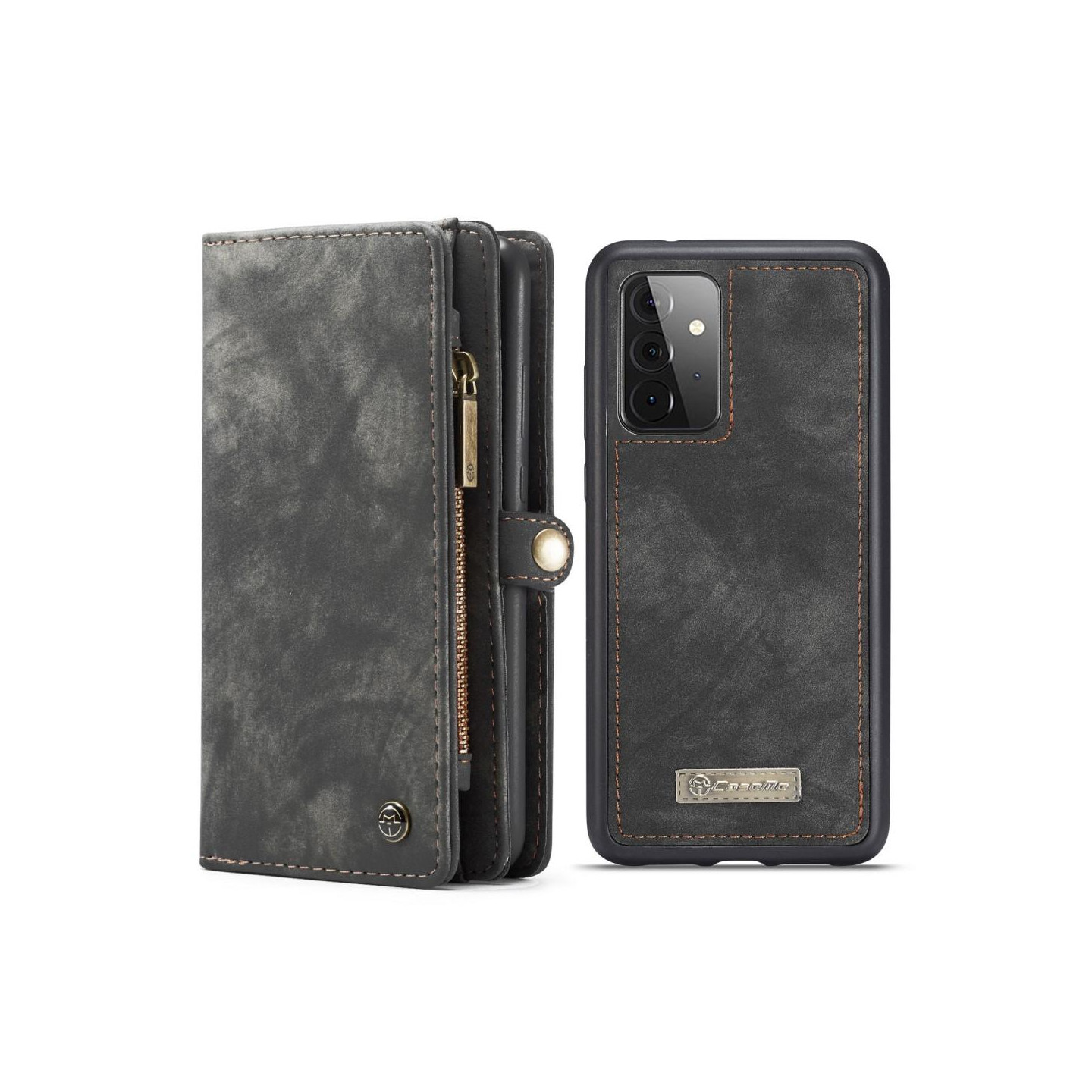 Samsung Galaxy A72 CASEME Aftageligt 2 - i - 1 etui - Grå