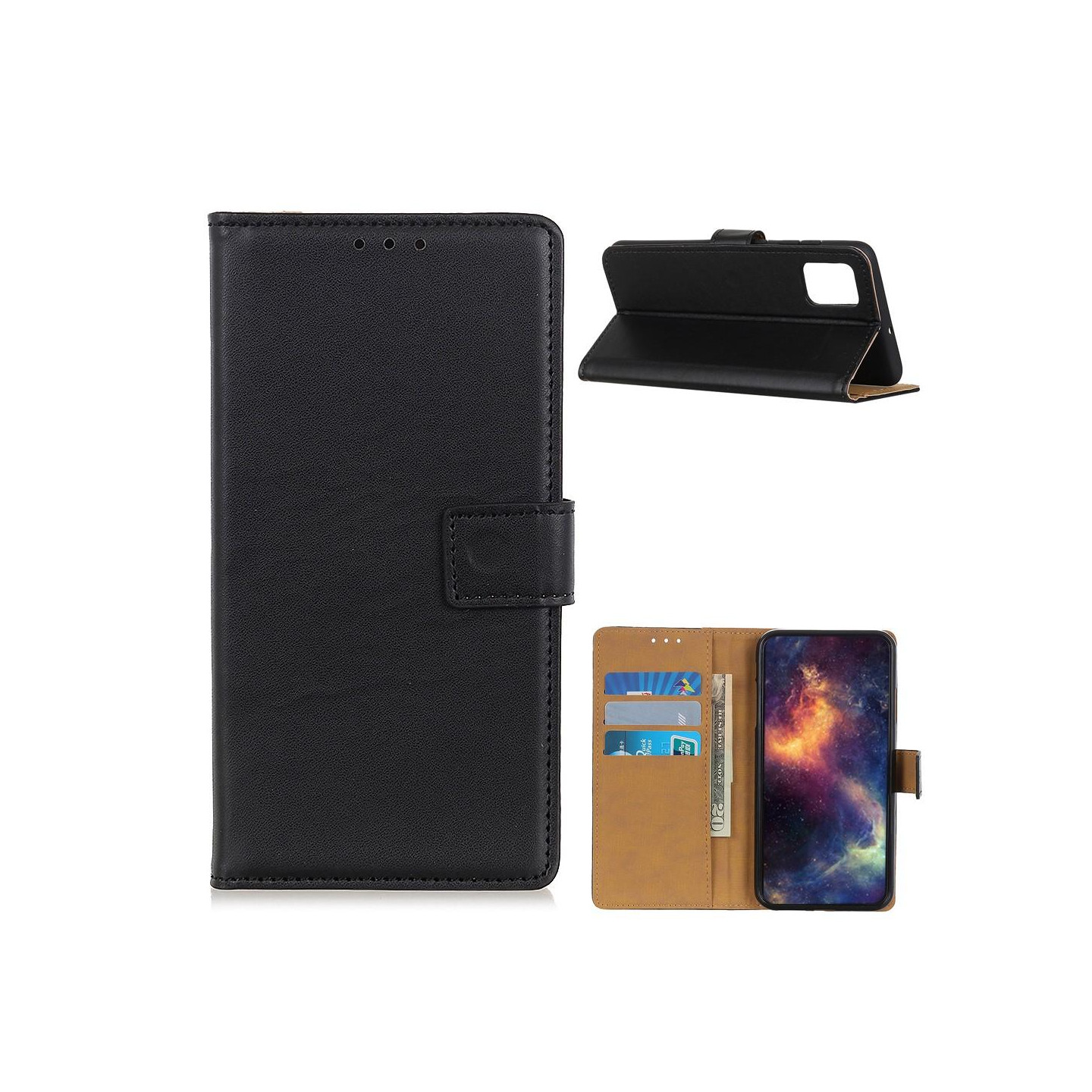 OnePlus 9 lompakkoteline suojakotelo - musta