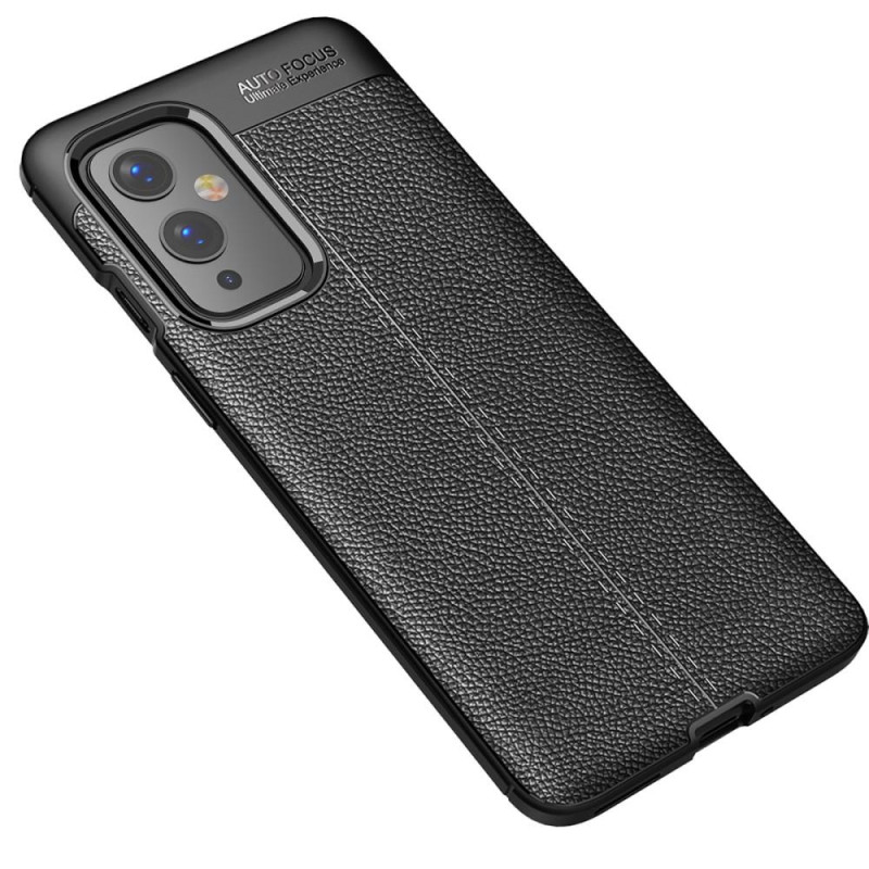 Litchi Skin Soft TPU Case for OnePlus 9 - Black