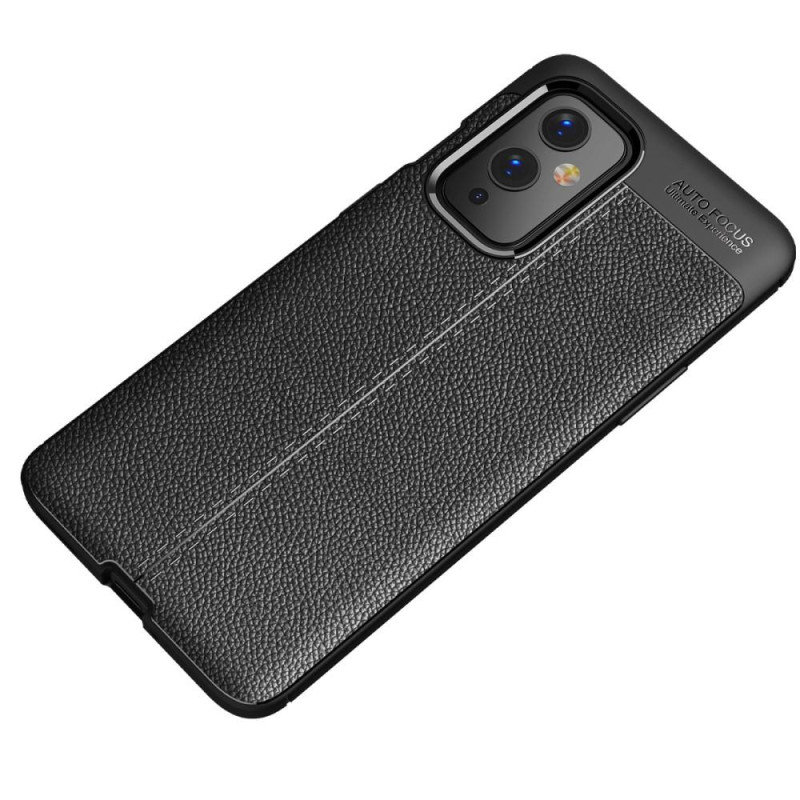 Litchi Skin Soft TPU Case for OnePlus 9 - Black