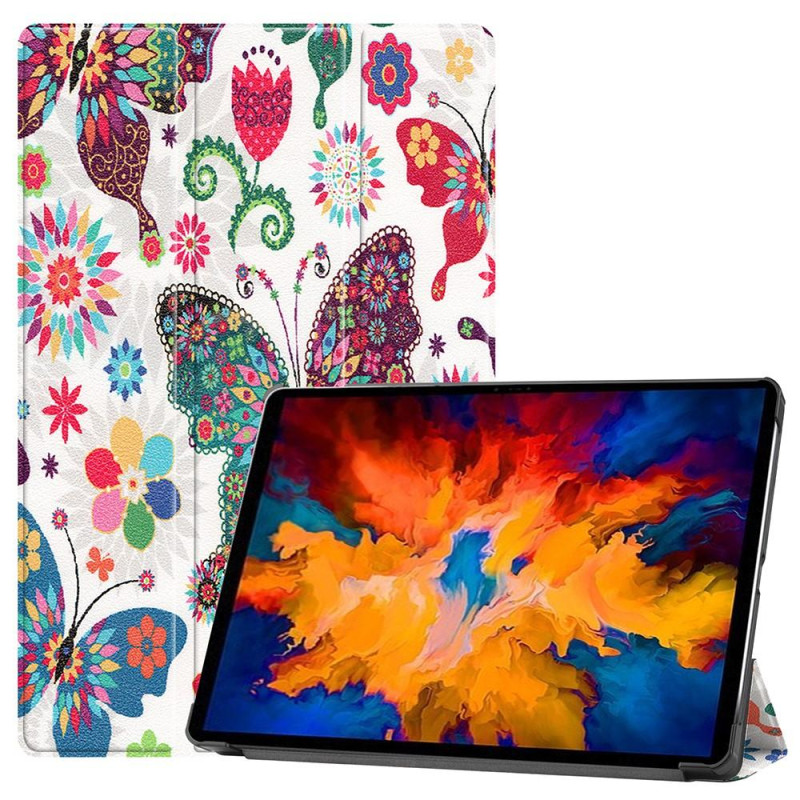 Kolminkertainen jalustan kansi Lenovo Tab P11 Pro TB - J706F - Butterfly