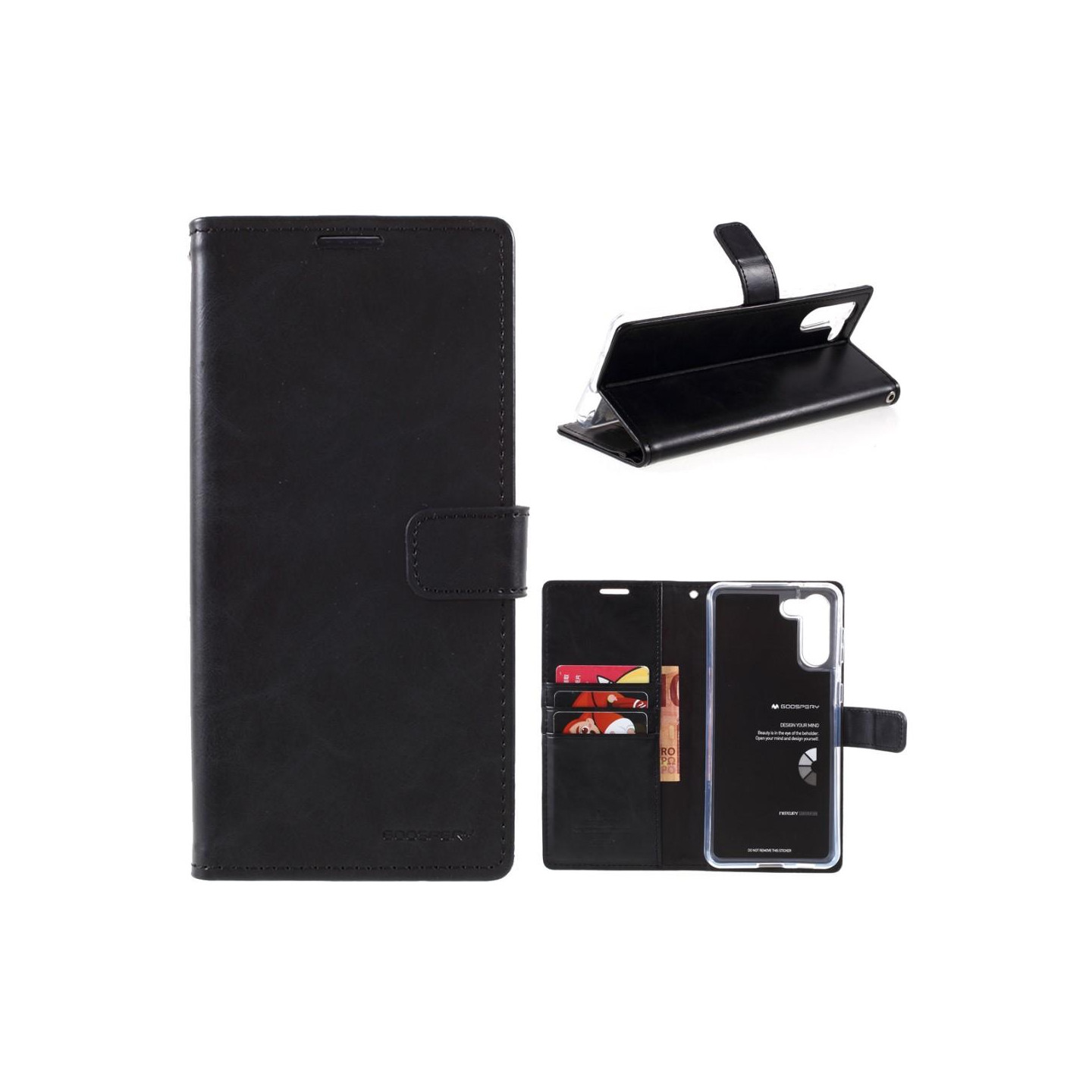 MERCURY GOOSPERY Sininen Moon Suojakuori Samsung Galaxy S21 Plus - Musta