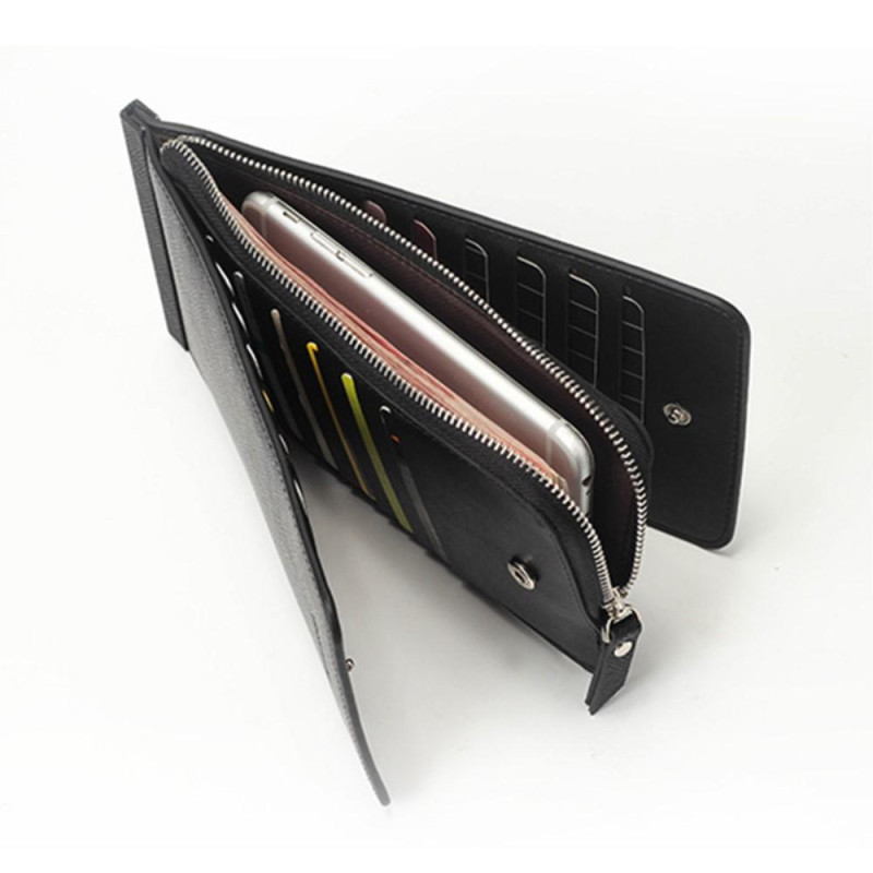 Korttelefonholdertaske med 26 kort lynlåskobling