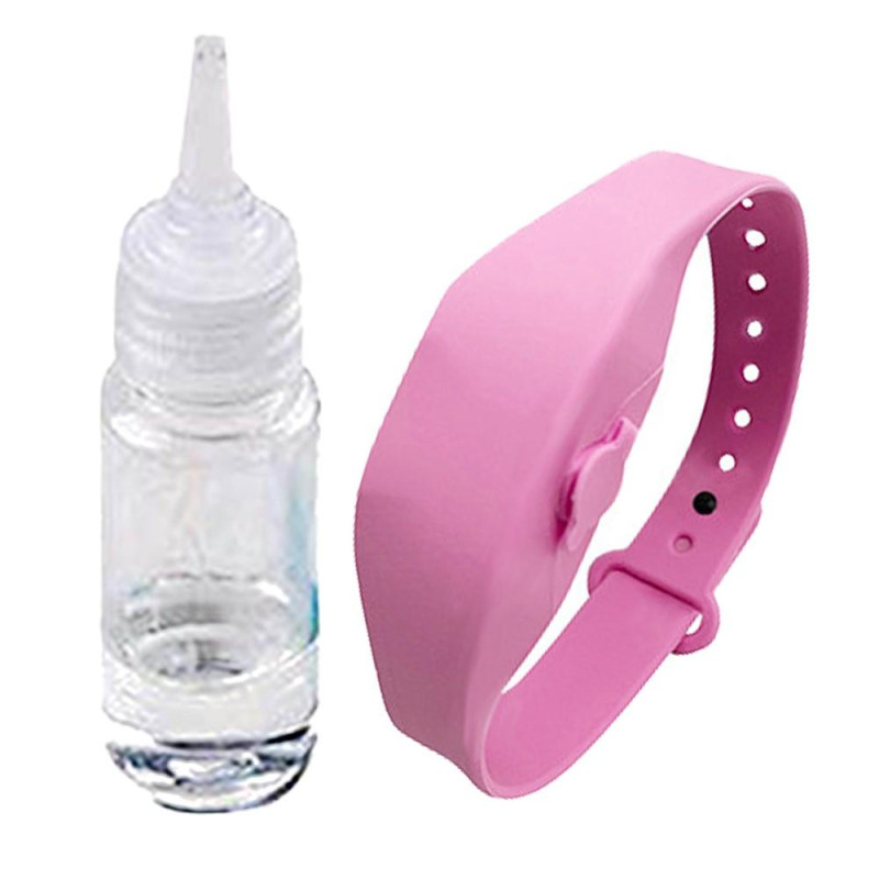 Hand Gel Storage Hand Sanitizer Bracelet Dispenser - Pink
