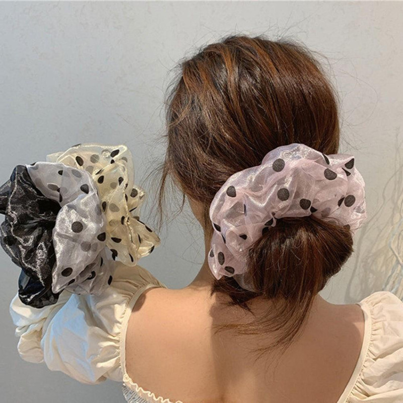 Lace Polka - dot Women Hair Bun Maker Hairstyle Making Tool
