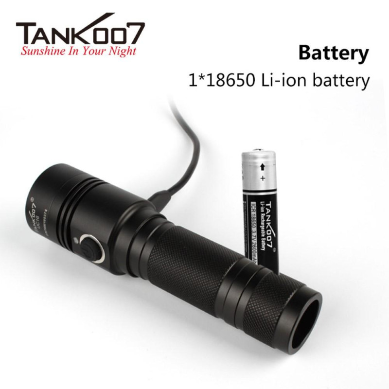 TANK007 UC16 700 Lumens USB Rechargeable Flashlight