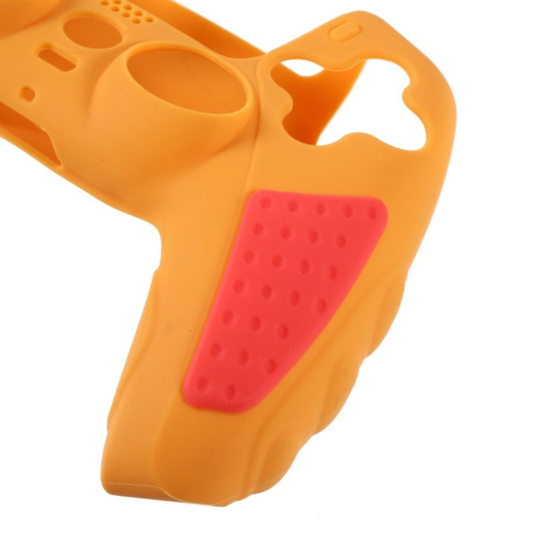 Playstation 5/PS5 Anti - Slip Silikon Huddeksel - Oransje/Rød