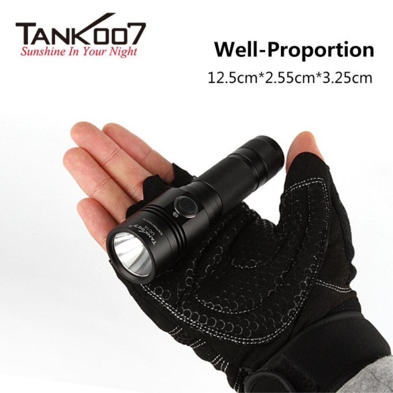TANK007 UC16 700 Lumens USB Rechargeable Flashlight
